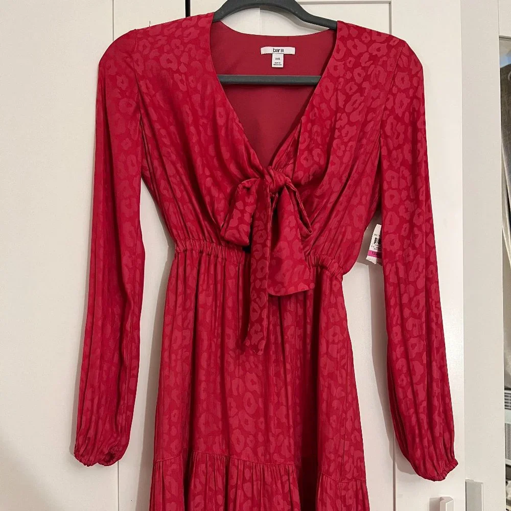 BAR III Pretty in Pink Paint Flare Dress XXS - Picture 6 of 6